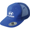 Peak cap - polyester - 6 panelen - platte klep - click en snap sluiting