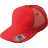 Peak cap - polyester - 6 panelen - platte klep - click en snap sluiting