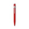 Caran d'Ache 849 balpen - metaal - blauwe inkt - push knop