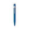 Caran d'Ache 849 balpen - metaal - blauwe inkt - push knop