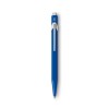 Caran d'Ache 849 balpen - metaal - blauwe inkt - push knop