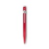 Caran d'Ache 849 balpen - metaal - blauwe inkt - push knop