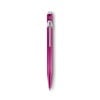 Caran d'Ache 849 balpen - metaal - blauwe inkt - push knop