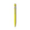 Caran d'Ache 849 balpen - metaal - blauwe inkt - push knop