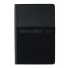 Notitieboek - A5 - PU - 80 vellen - gelinieerd - opbergvakken - hardcover