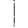 Delia balpen - aluminium - blauwe inkt - hoogglans UV afwerking - zilveren clip, tip en top