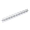 Driehoekige liniaal - aluminium - 30 cm - 5 schalen