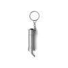 Carlo sleutelhanger - aluminium - 7 cm - met zaklamp en flesopener
