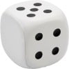 anti-stress bal - dobbelsteen - met cijfers - 5,4 cm - PU
