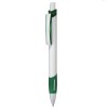 UMA Stripe balpen - kunststof - blauwe inkt - rubberen grip - drukknop