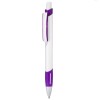 UMA Stripe balpen - kunststof - blauwe inkt - rubberen grip - drukknop
