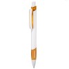 UMA Stripe balpen - kunststof - blauwe inkt - rubberen grip - drukknop