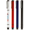 Balpen met marker - metaal - blauwe inkt - gele marker
