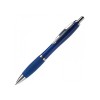 Hawaï balpen - blauwe inkt - metalen clip, drukknop en onderstuk - hardcolour