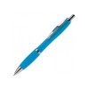 Hawaï balpen - blauwe inkt - metalen clip, drukknop en onderstuk - hardcolour
