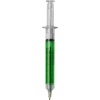 Injectiespuit balpen - kunststof - zwarte inkt - gekleurde vloeistof
