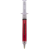 Injectiespuit balpen - kunststof - zwarte inkt - gekleurde vloeistof