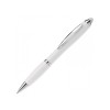 Hawaï stylus balpen - kunststof - blauwe inkt - gekleurde stylus - draaimechanisme - frosty grip - hard colour
