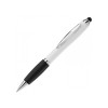 Hawaï stylus balpen - kunststof - blauwe inkt - gekleurde stylus - draaimechanisme - frosty grip - hard colour