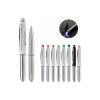 Shine stylus balpen - metaal - blauwe inkt - gekleurde stylus