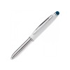 Shine stylus balpen - metaal - blauwe inkt - gekleurde stylus