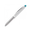 Shine stylus balpen - metaal - blauwe inkt - gekleurde stylus