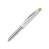Shine stylus balpen - metaal - blauwe inkt - gekleurde stylus