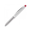 Shine stylus balpen - metaal - blauwe inkt - gekleurde stylus