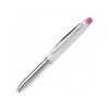 Shine stylus balpen - metaal - blauwe inkt - gekleurde stylus