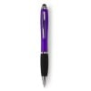 Lana stylus balpen - kunststof - zwarte inkt - rubberen grip - metalen details