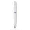 Balpen wit met gekleurd accent
