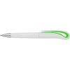 Balpen wit met gekleurd accent