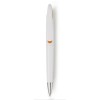 Balpen wit met gekleurd accent