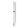 Balpen wit met gekleurd accent