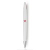 Balpen wit met gekleurd accent