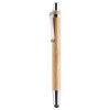 Byron stylus balpen - kunststof en bamboe - blauwe inkt - metalen clip
