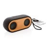 Dubbele speaker X - bamboe - bluetooth - 1500 mAh