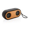 Dubbele speaker X - bamboe - bluetooth - 1500 mAh