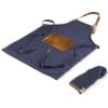 BBQ schort en want - katoen/polyester - in geschenkverpakking