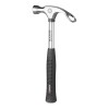 Hamer met flesopener - metaal - rubberen handvat