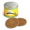 Blik roomboter stroopwafels - 8 stuks - wikkel rondom blik