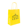 Budget papieren tas 100 g/m² - A5 - diverse kleuren - gedraaid koord