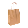 Budget papieren tas 100 g/m² - A5 - diverse kleuren - gedraaid koord