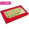Chocoladeblokjes 18 - melk/wit - geschenkdoos - eigen logo - 198g