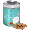 Blikje chocolade pinda's - 65 gram