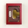 Chocoladeletter - 200 gram - met marsepein - A t/m Z