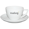 Cappuccino kop en schotel - 200ml - porselein - wit