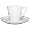 Espresso kop en schotel - 70ml - porselein - wit