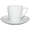 Koffiekopje en schotel - 150ml - porselein - wit