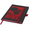 Color edge notitieboek - A5 - PU - 40 vellen - gekleurde paginaranden, lint, elastieksluiting en penlus - hardcover
